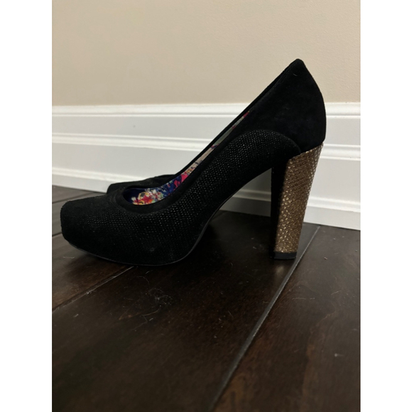 Women's Hush Puppies Black Heels Size 8 - Picture 2 of 8